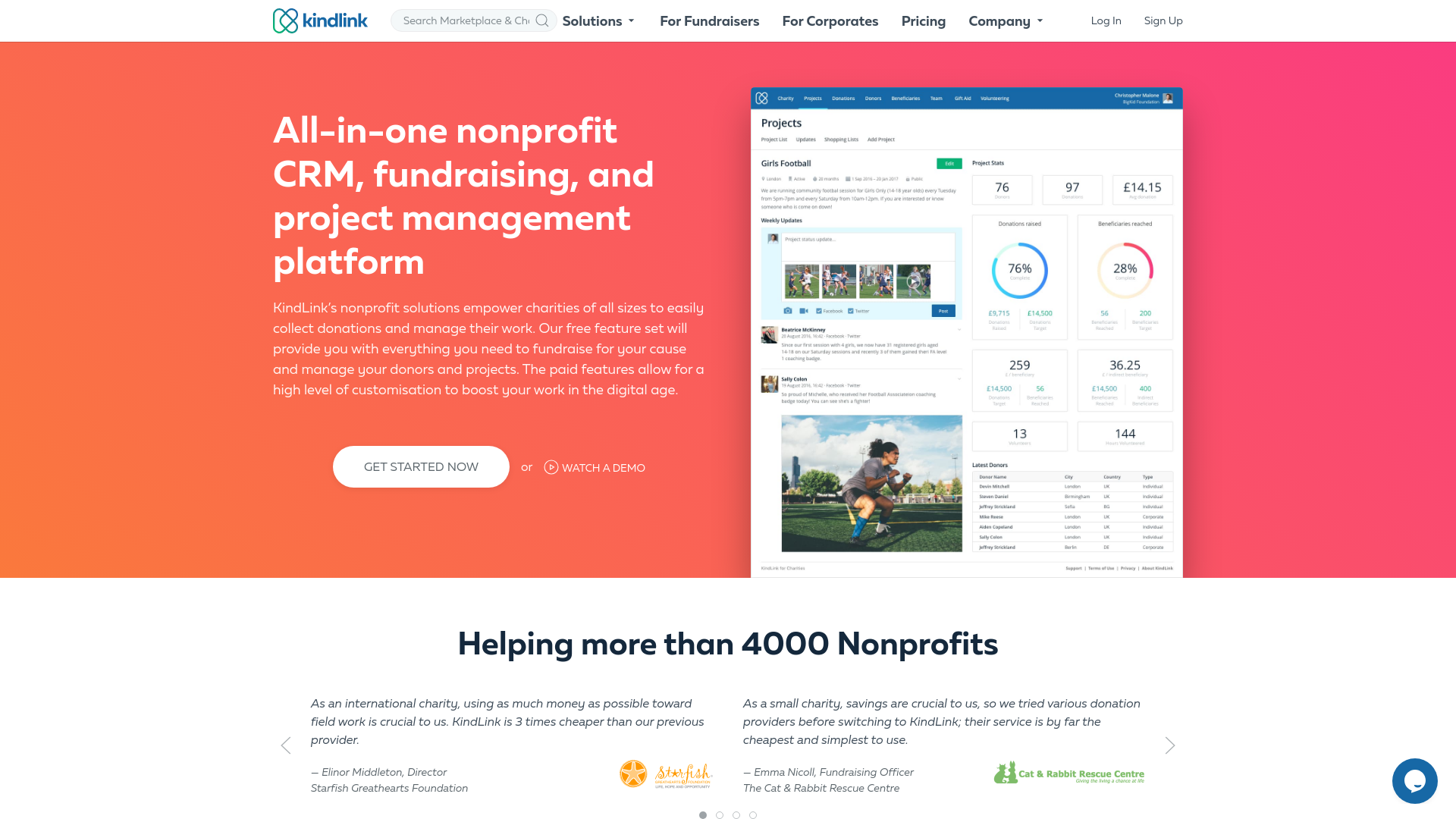 Website screenshot