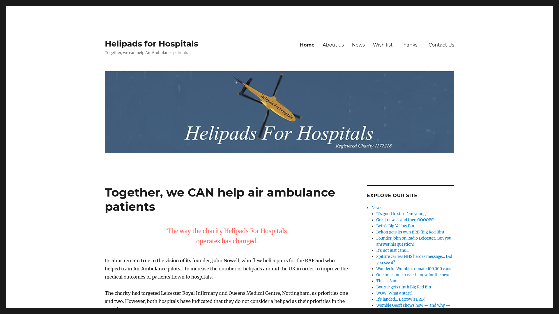 Website screenshot