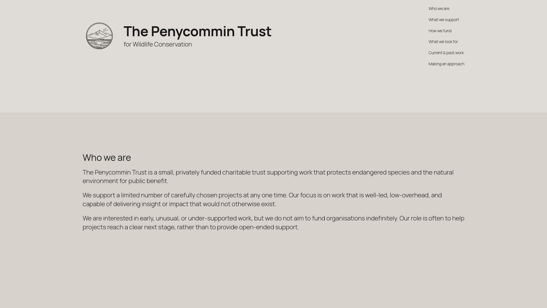 Website screenshot