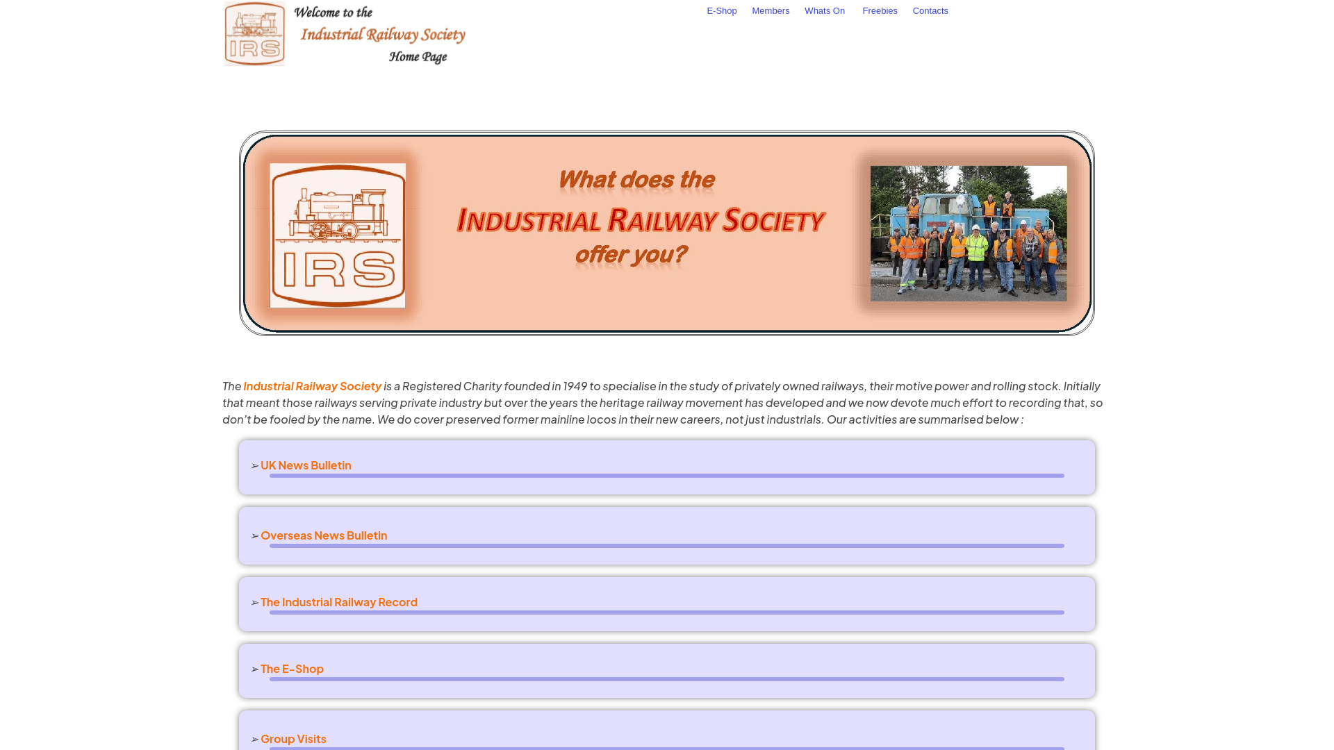 Website screenshot