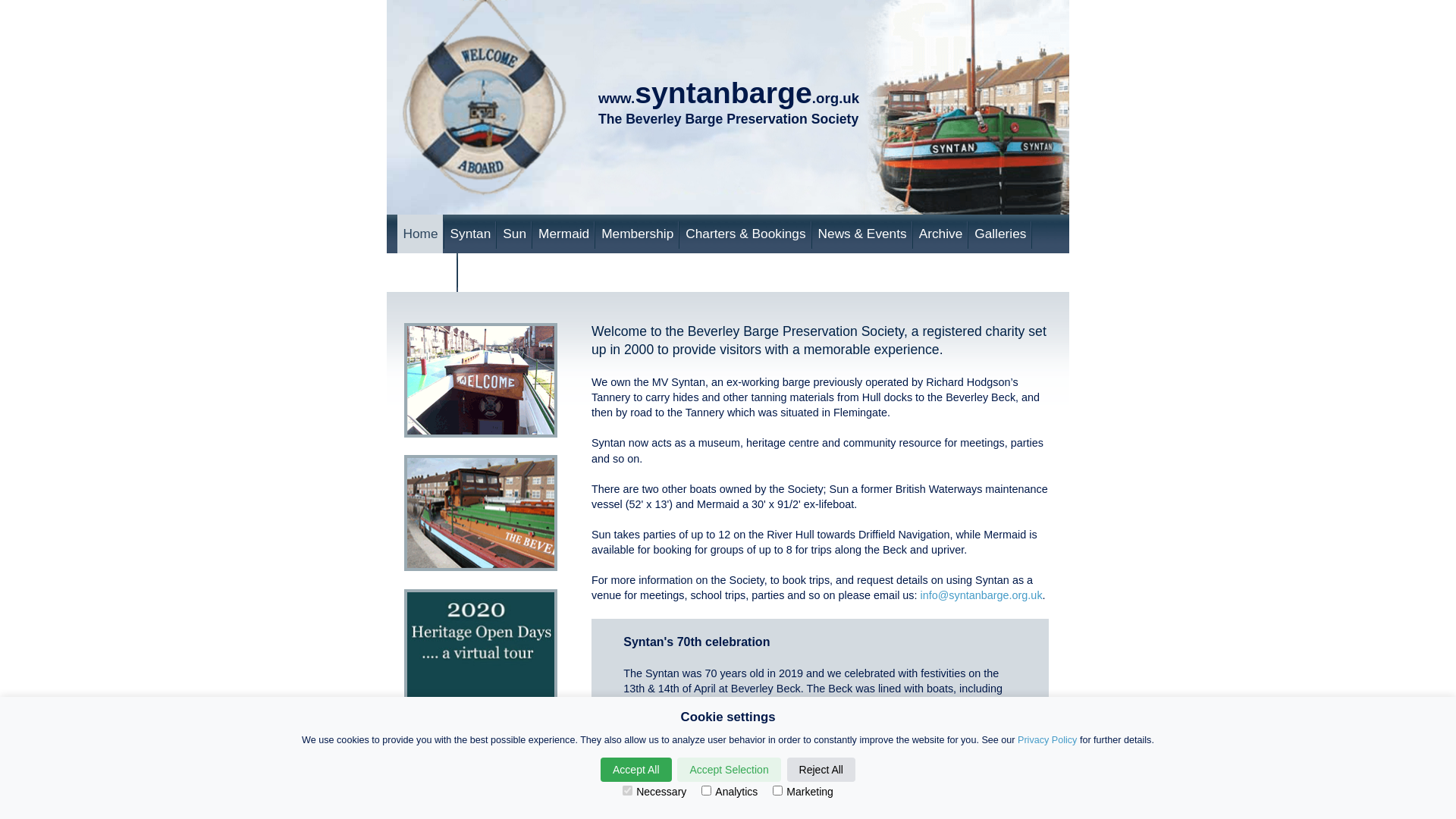 Website screenshot