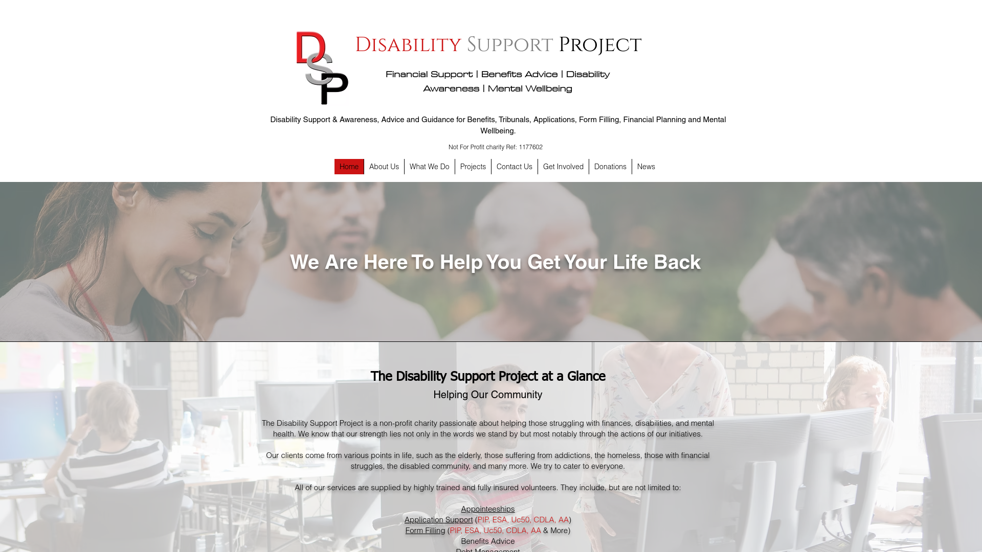 Website screenshot