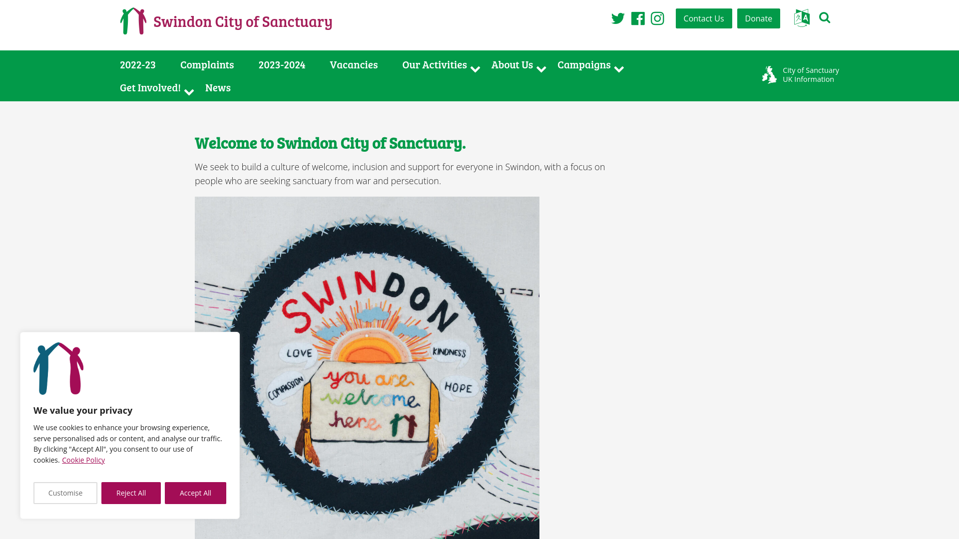 Website screenshot