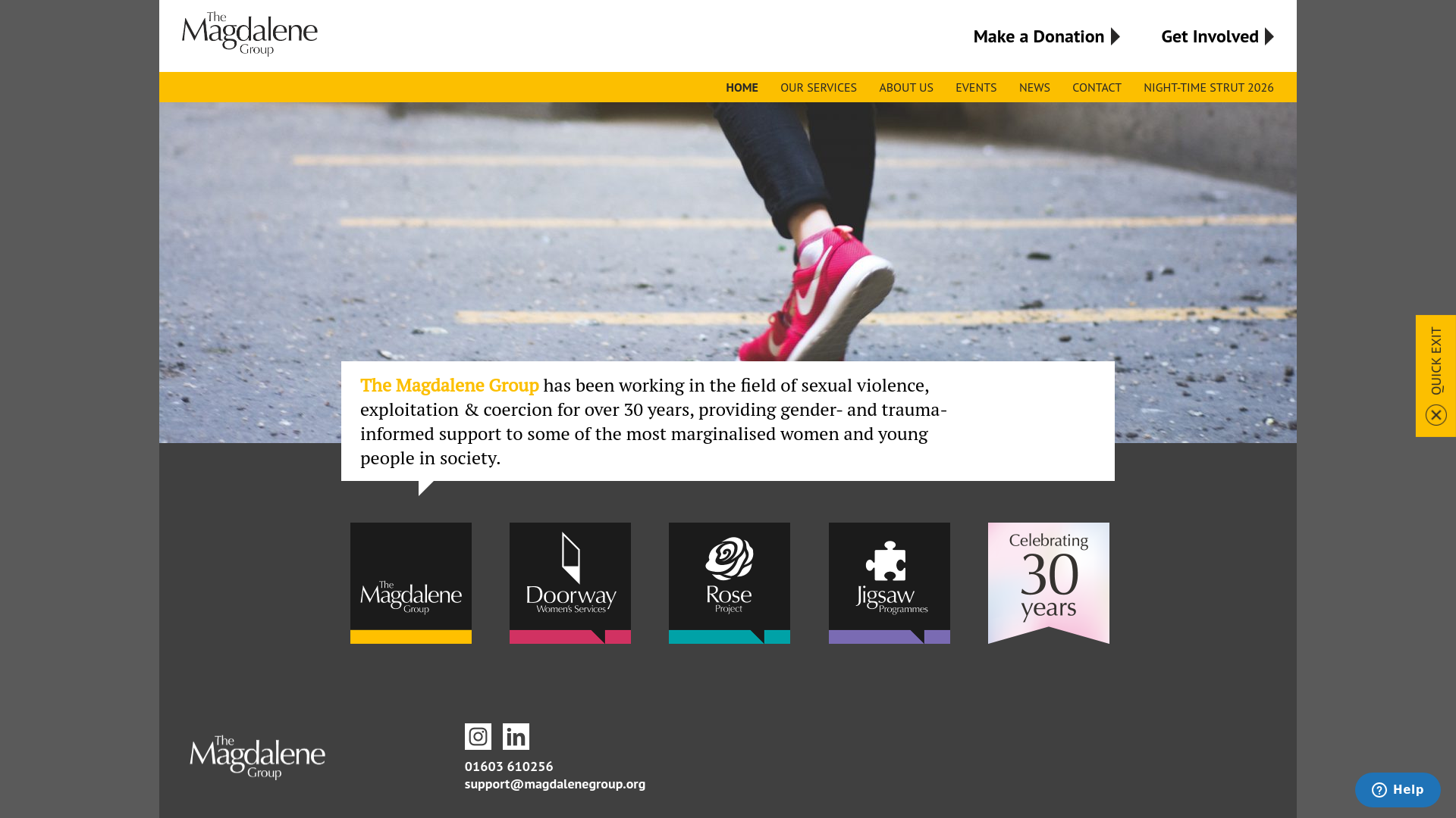 Website screenshot