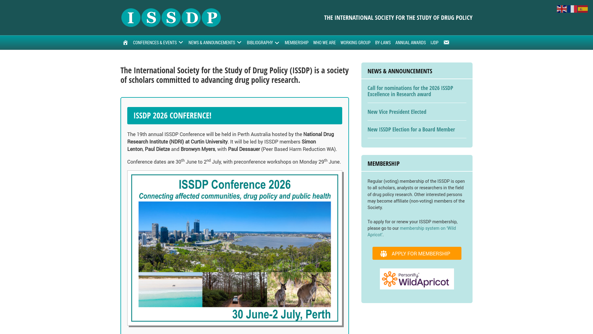 Website screenshot