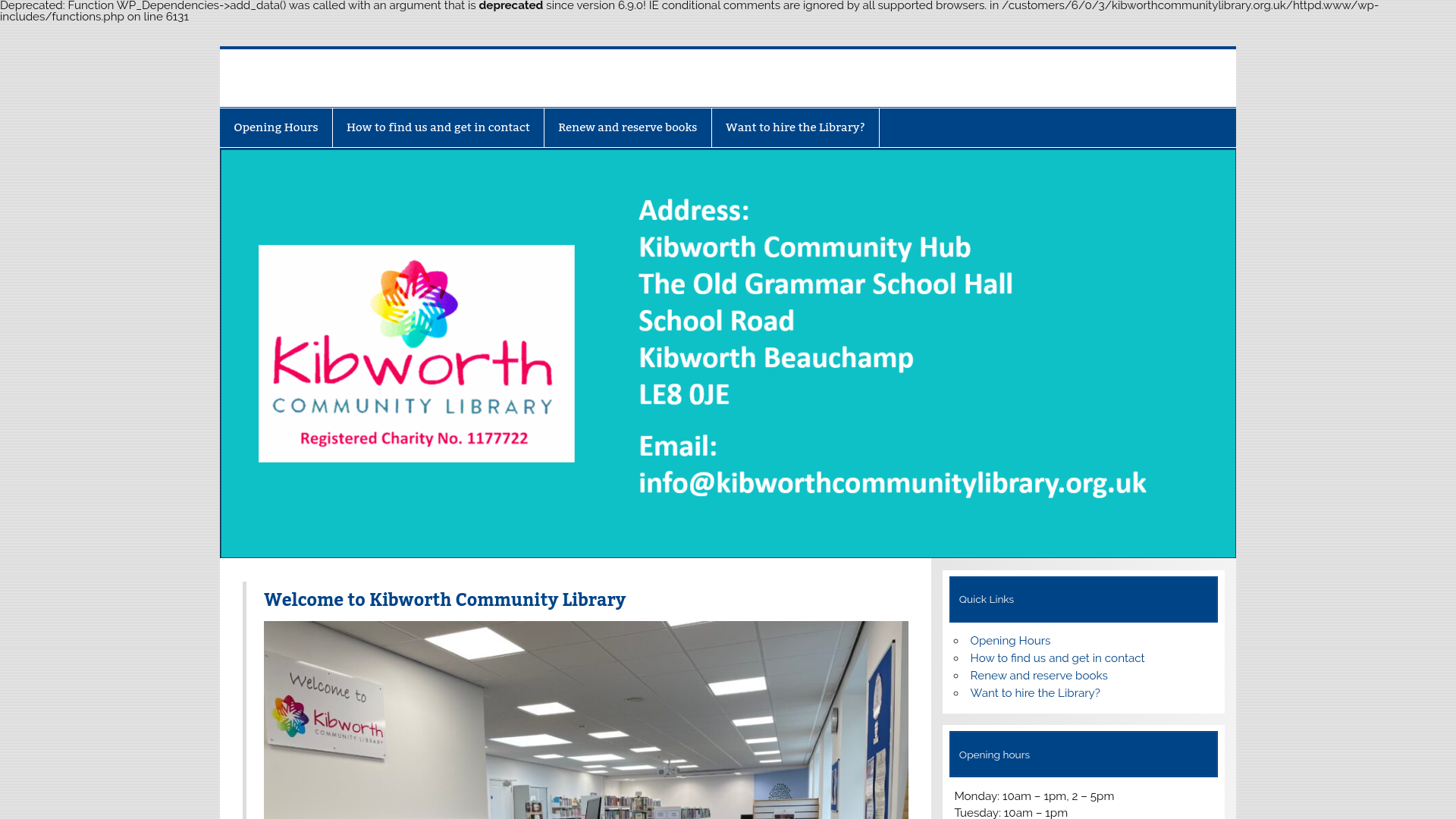 Website screenshot