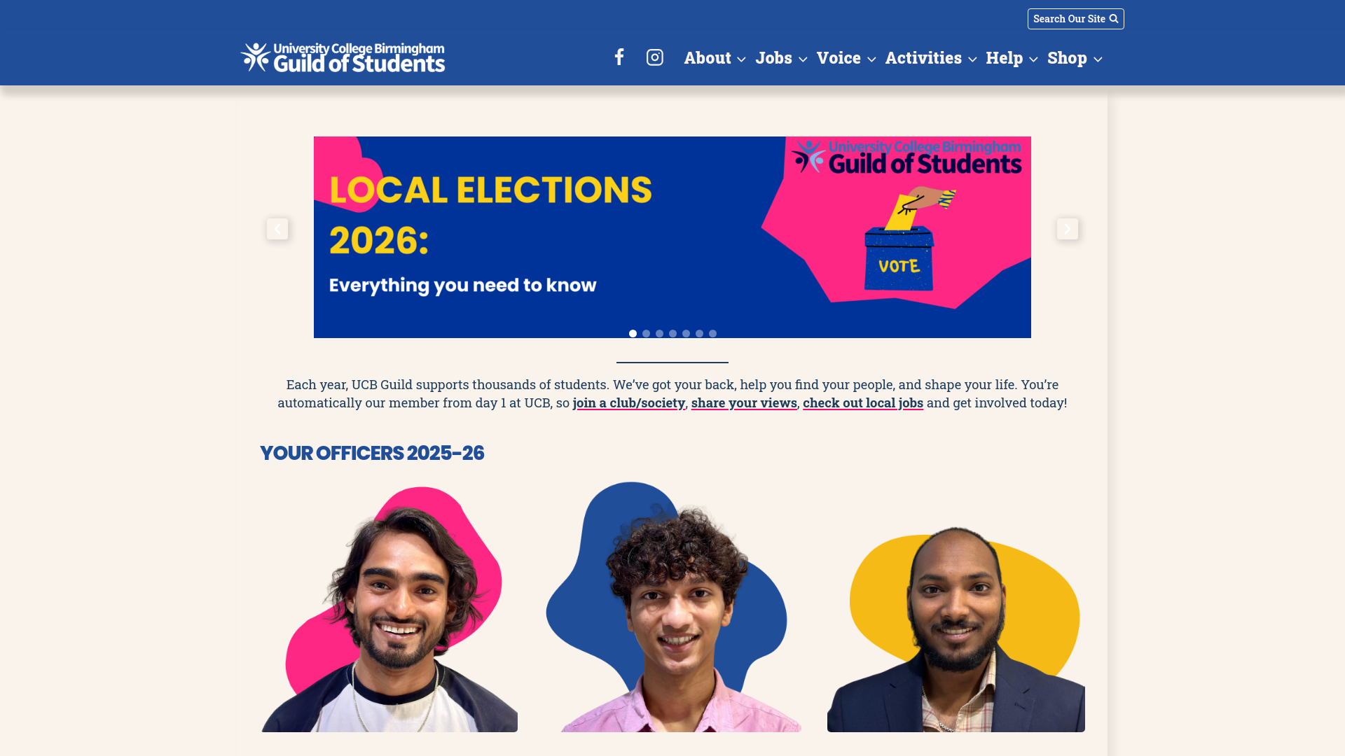 Website screenshot
