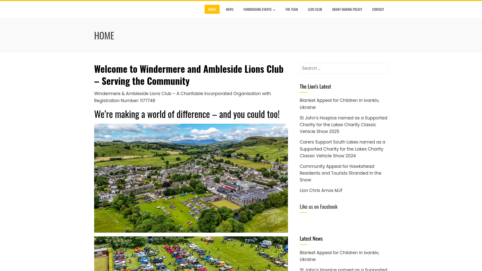 Website screenshot