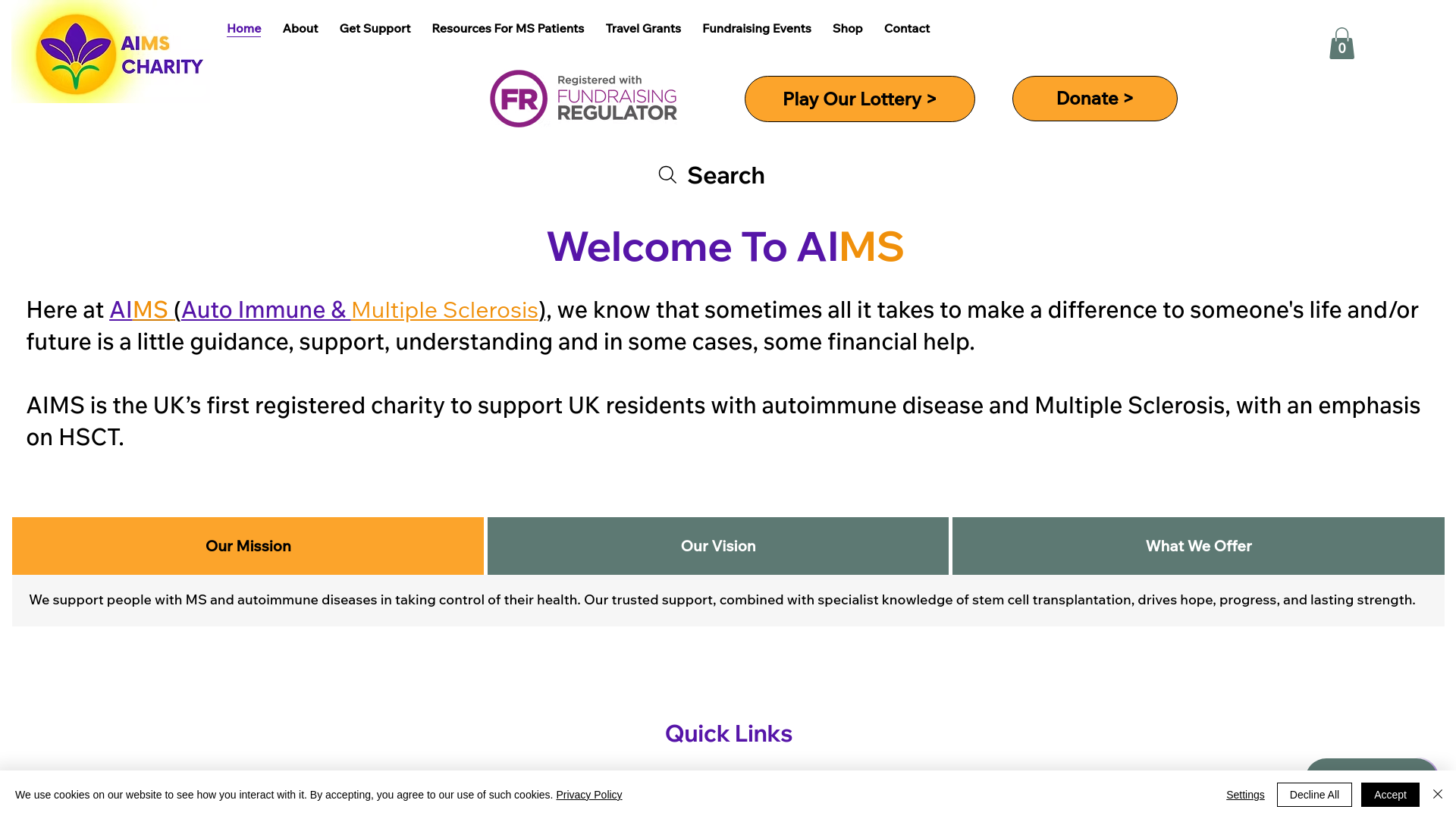 Website screenshot