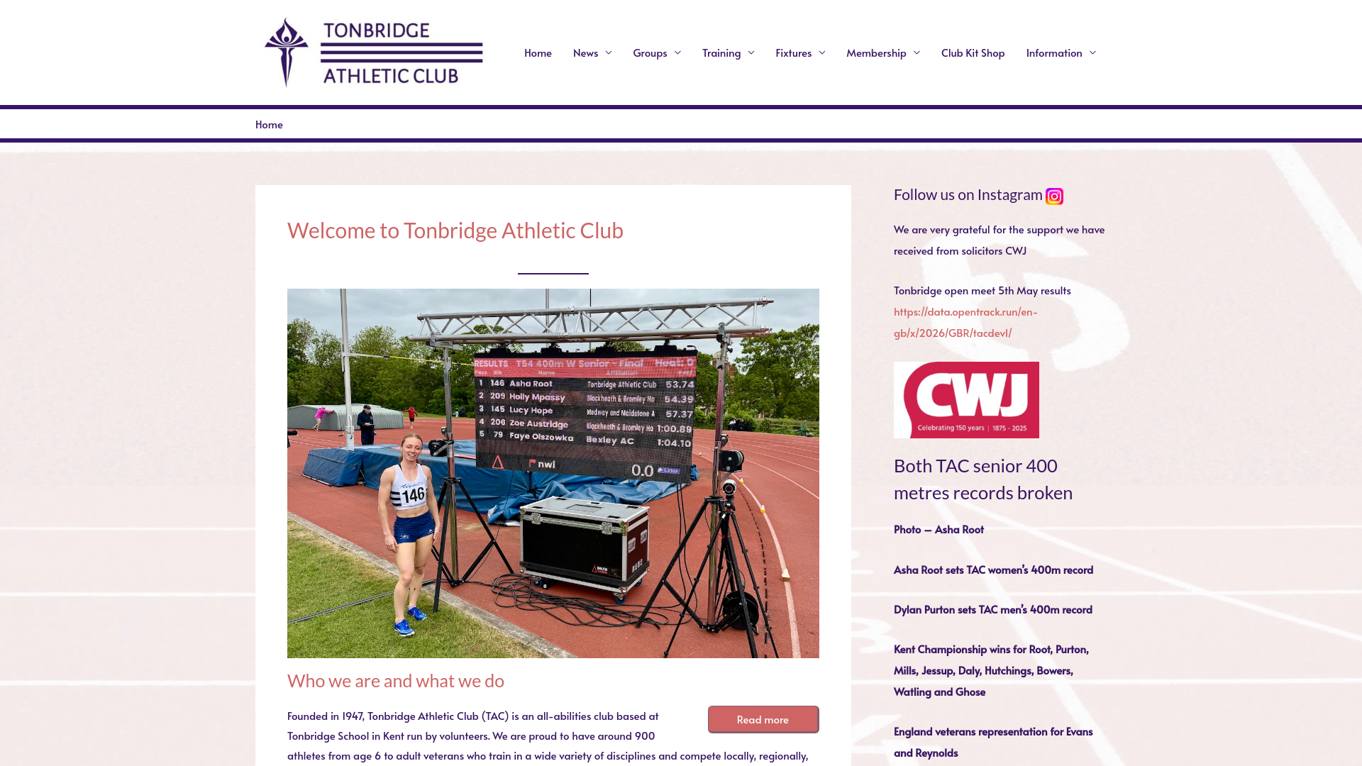 Website screenshot