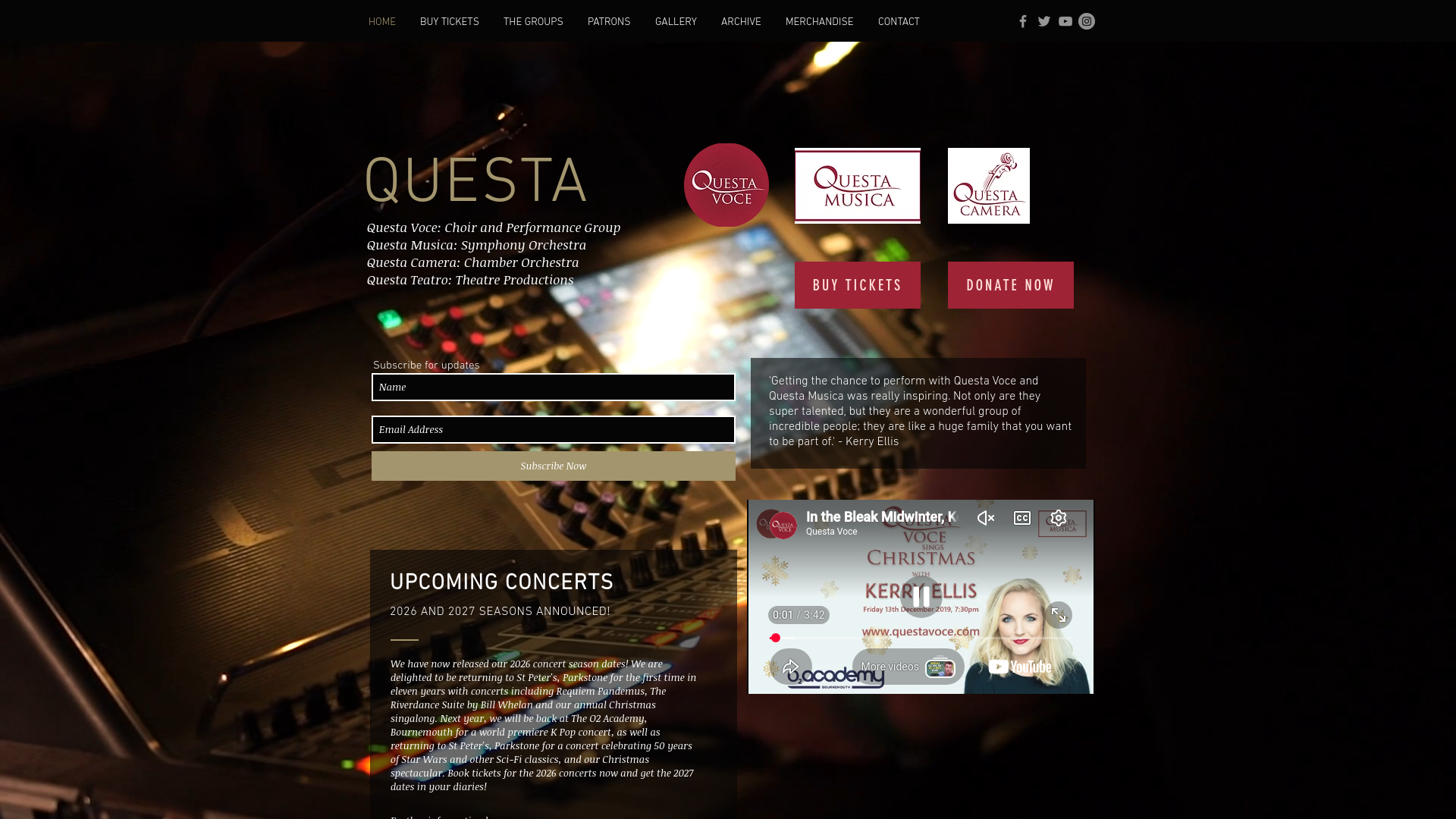 Website screenshot