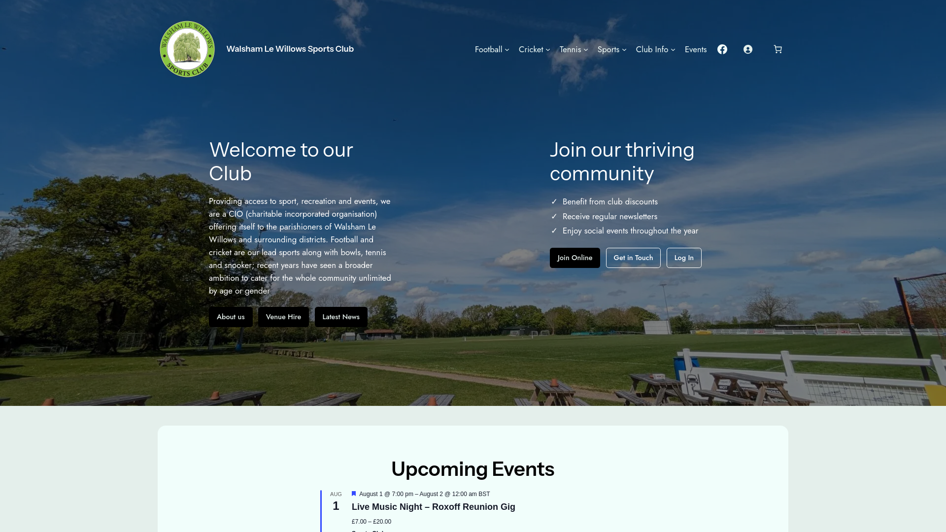 Website screenshot
