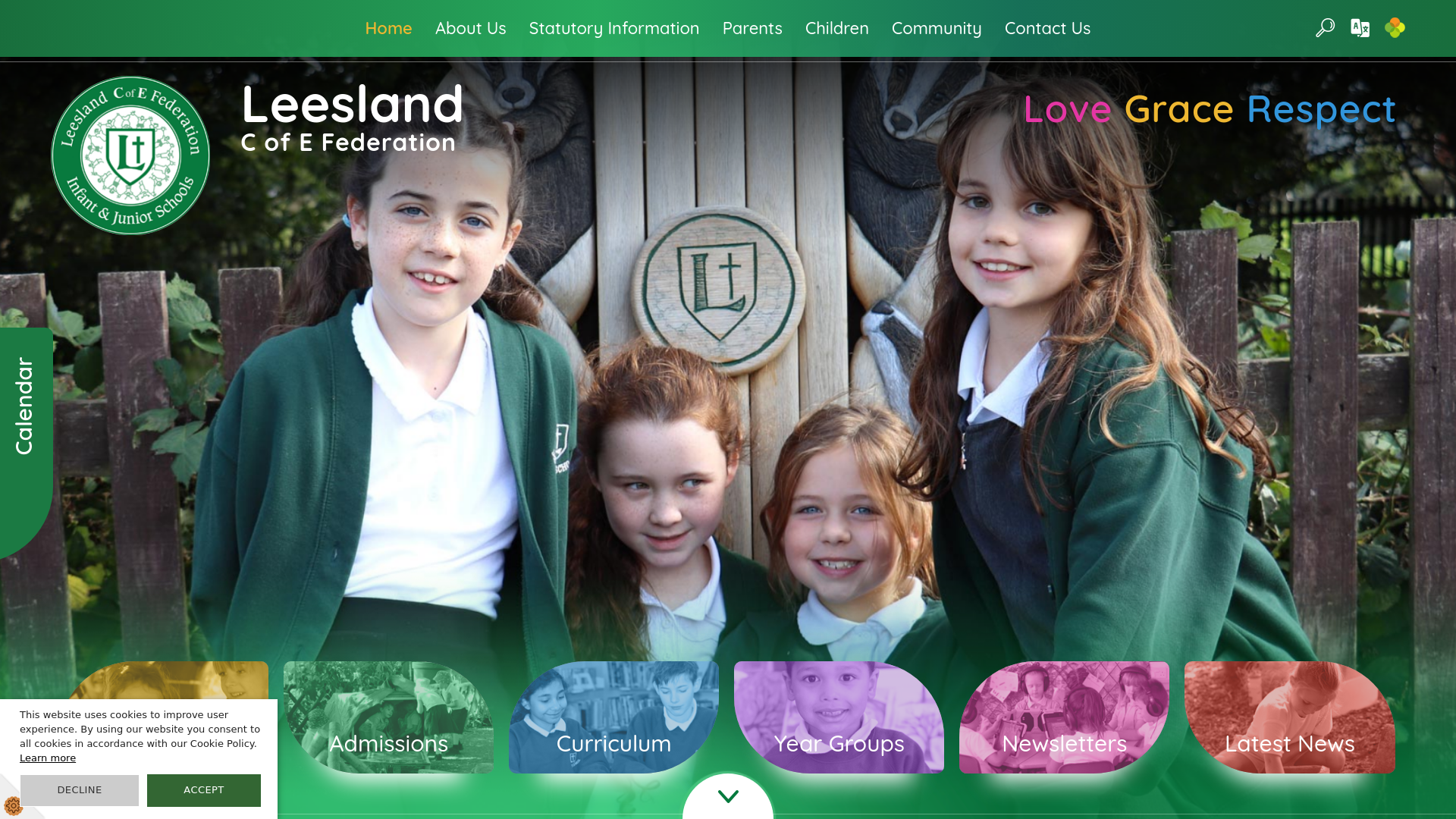 Website screenshot