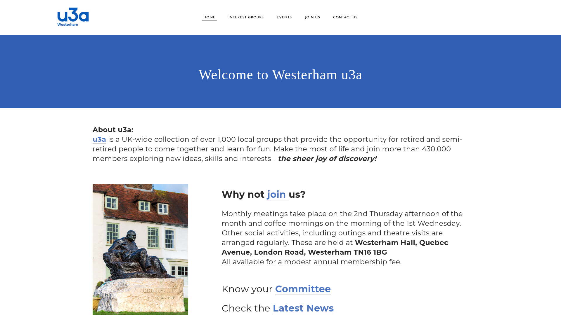Website screenshot