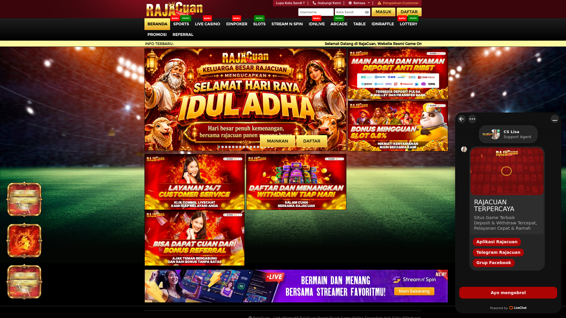 Website screenshot