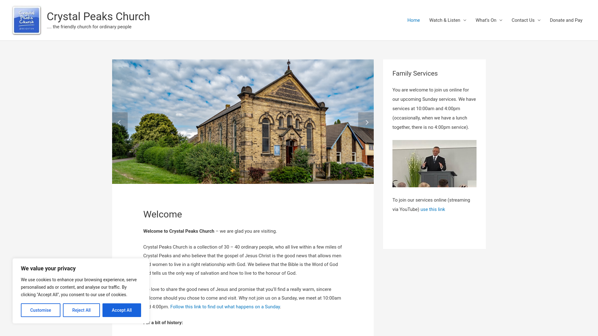 Website screenshot