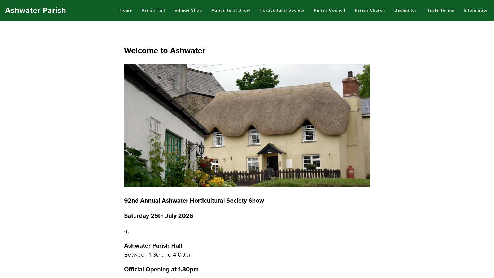 Website screenshot