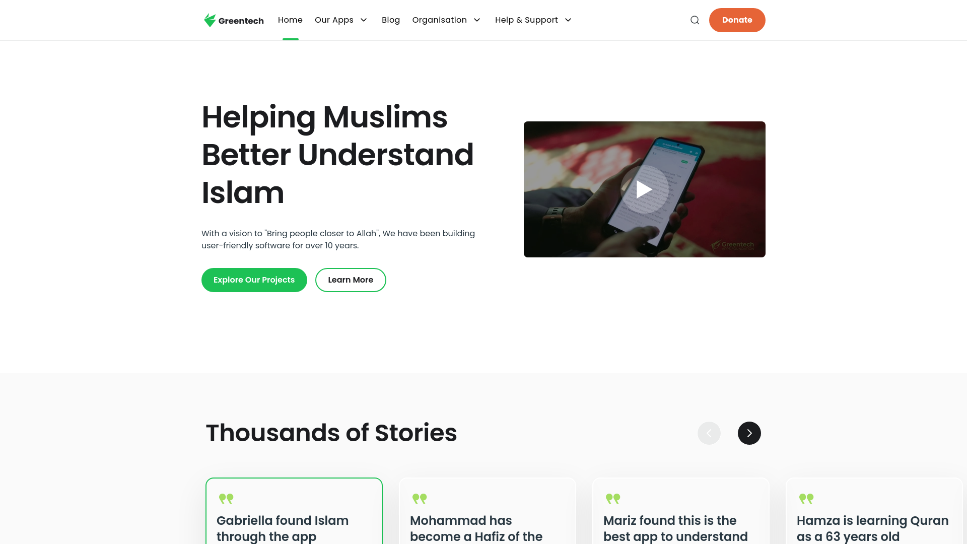 Website screenshot