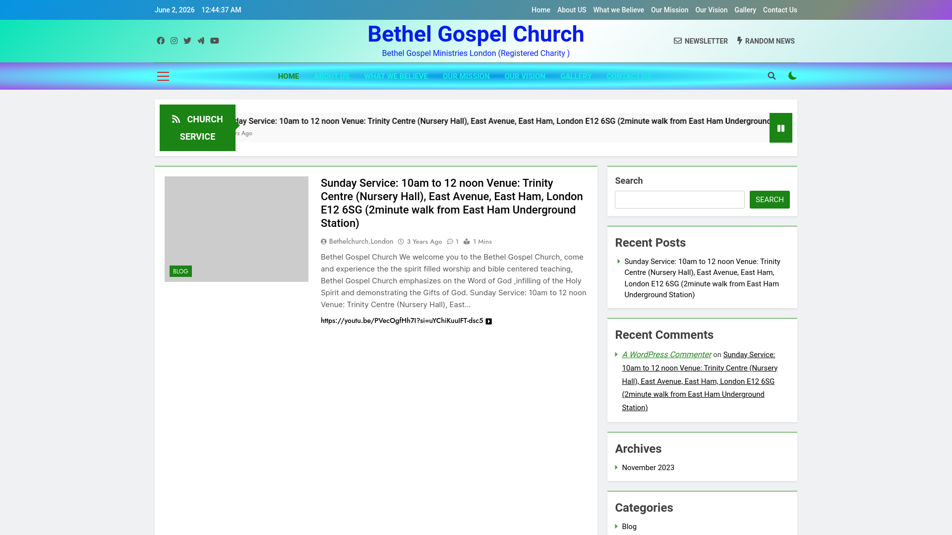 Website screenshot