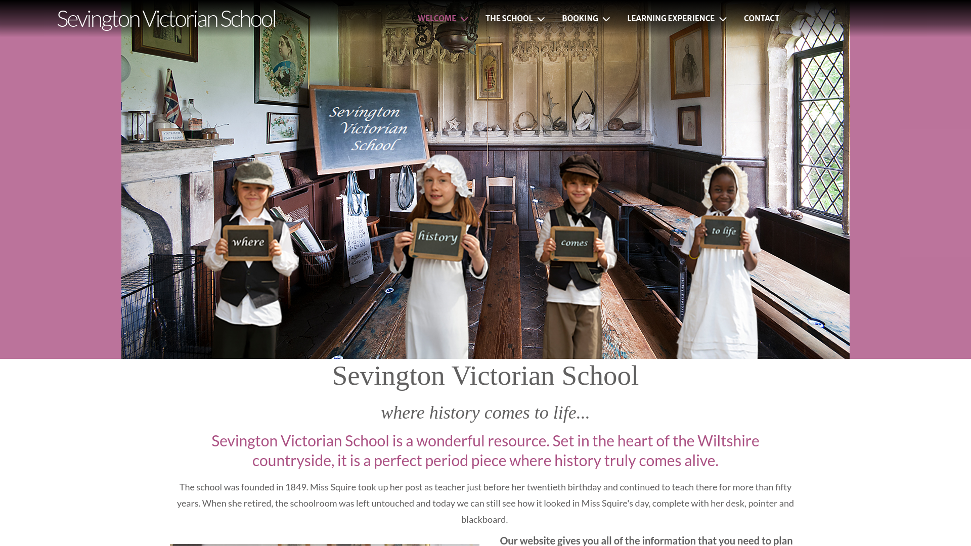 Website screenshot