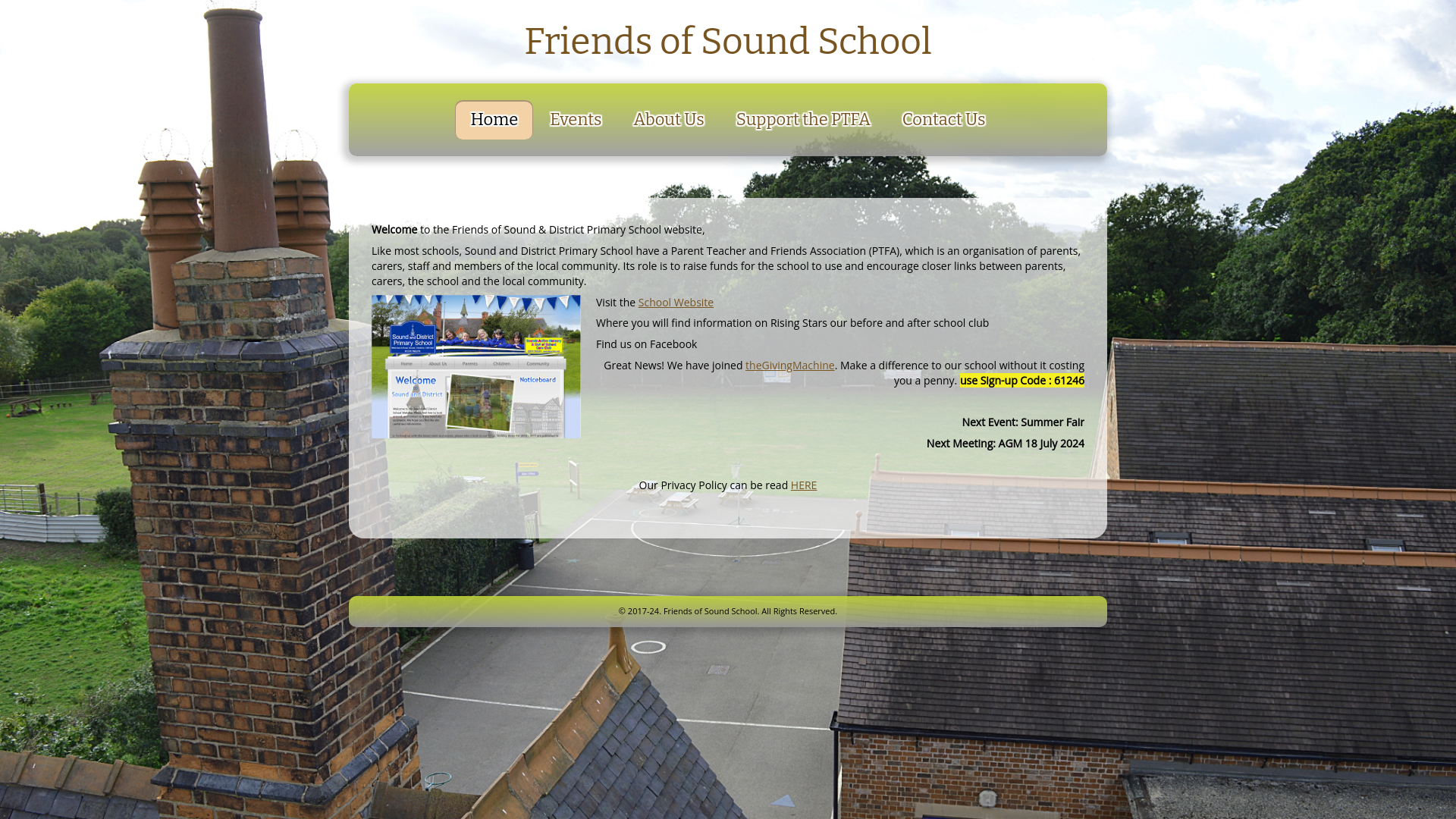 Website screenshot