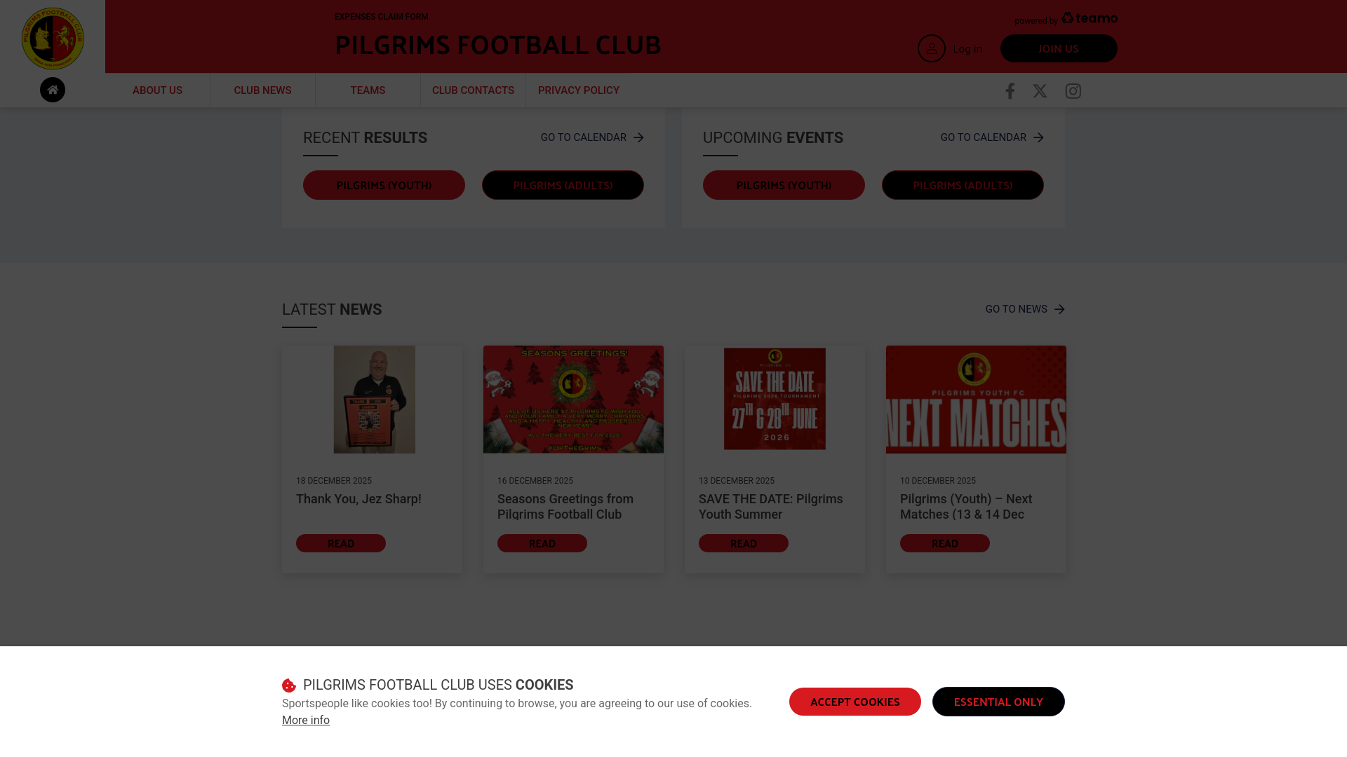 Website screenshot