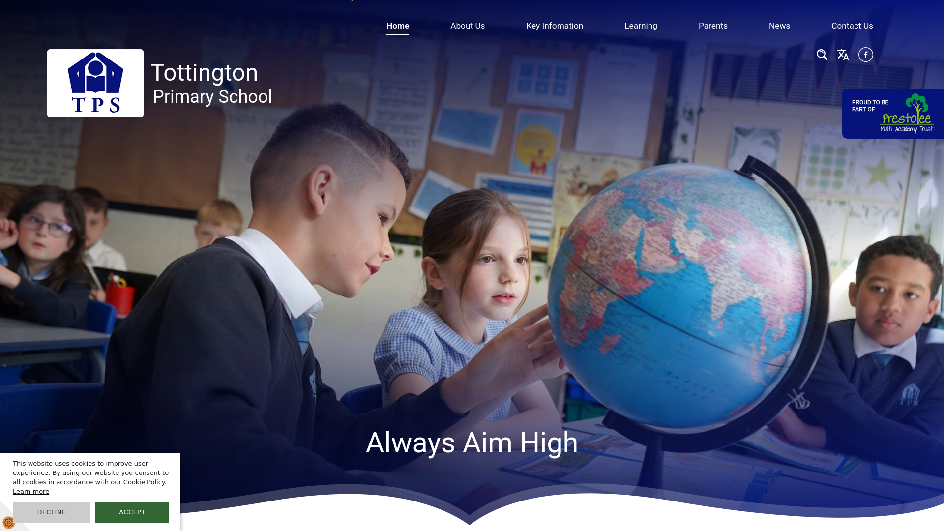 Website screenshot