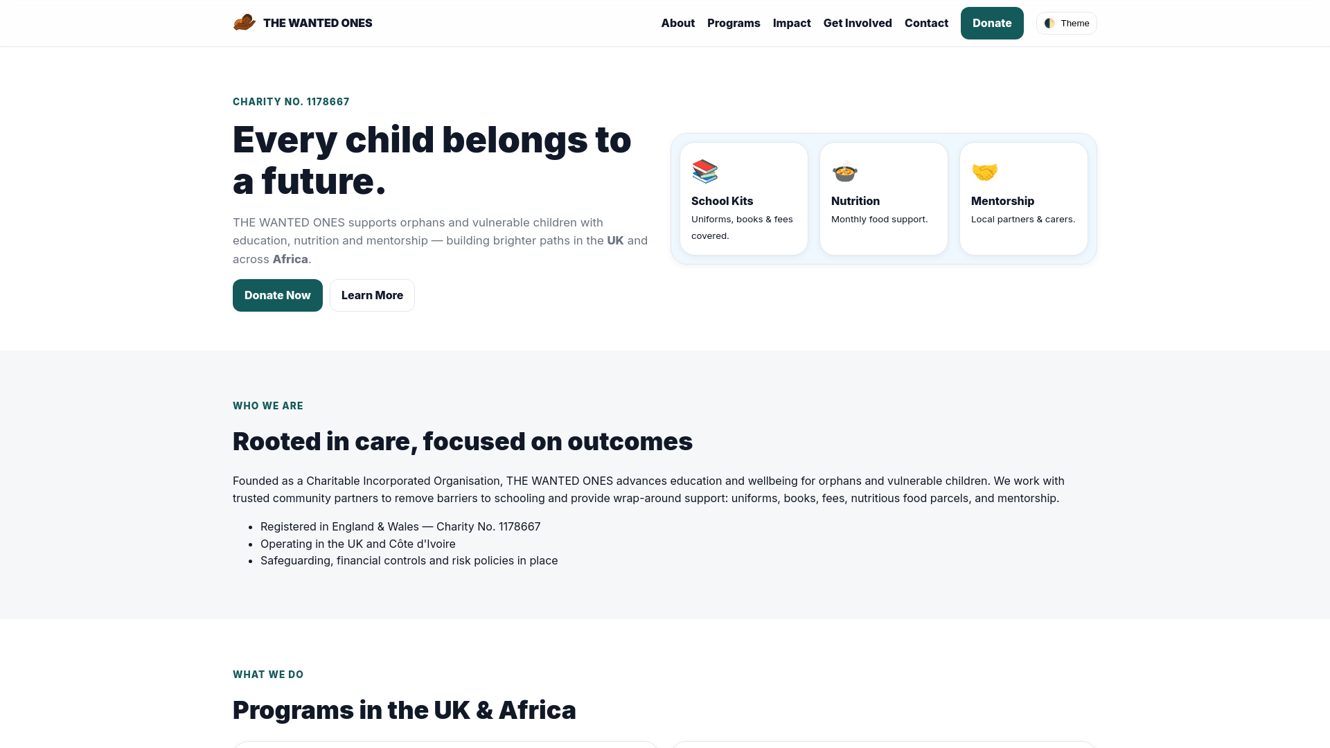 Website screenshot