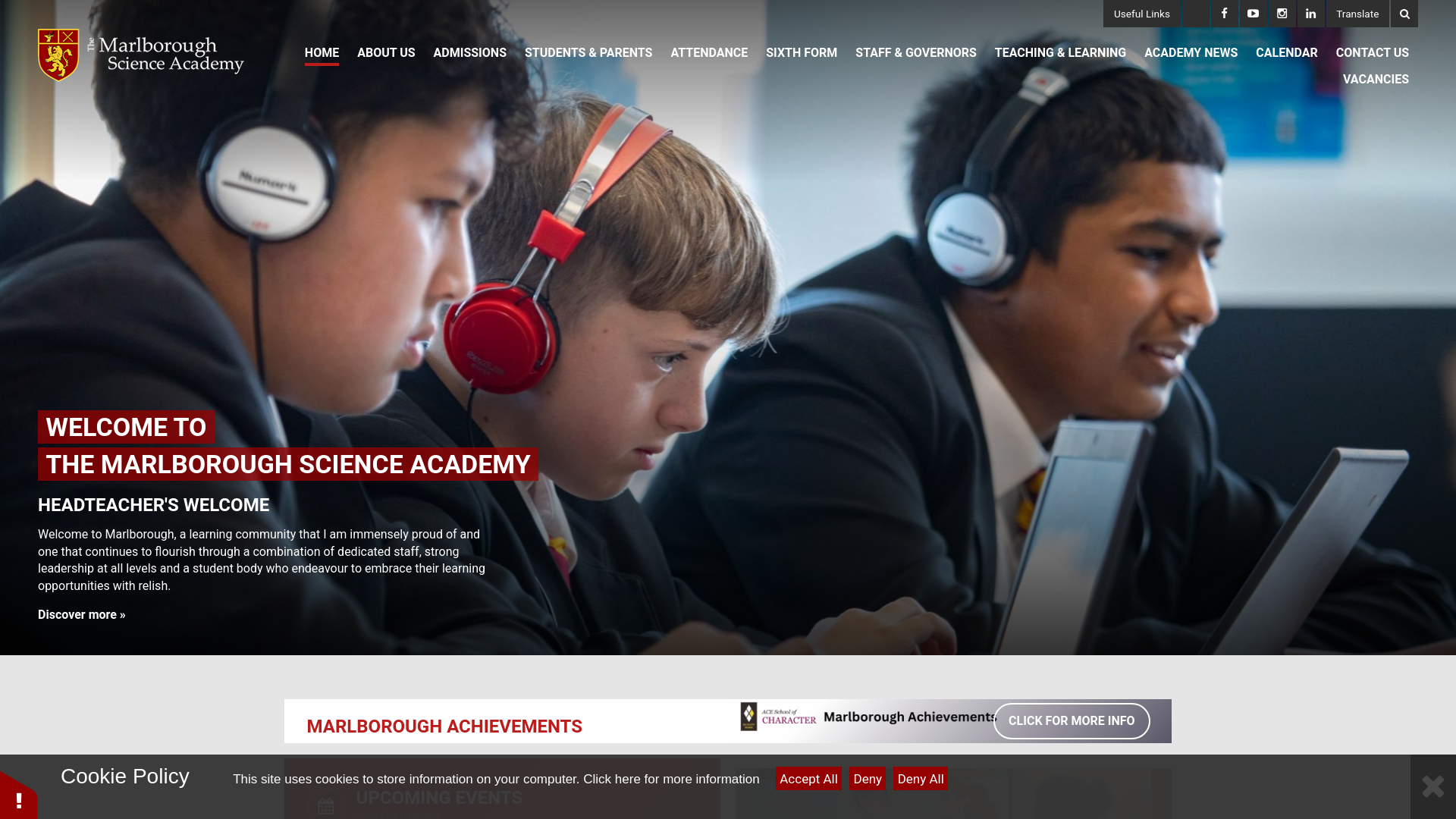 Website screenshot