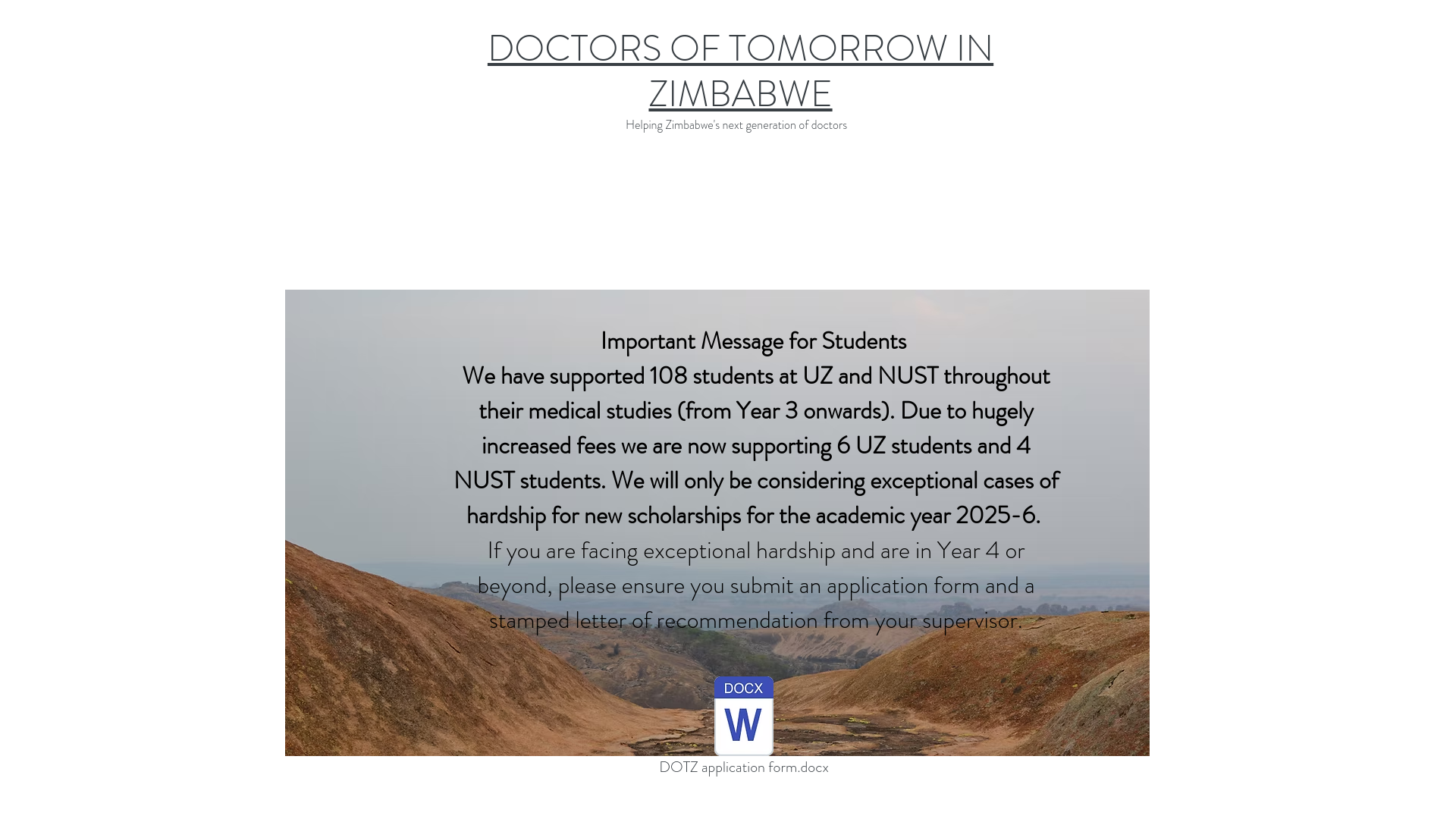 Website screenshot