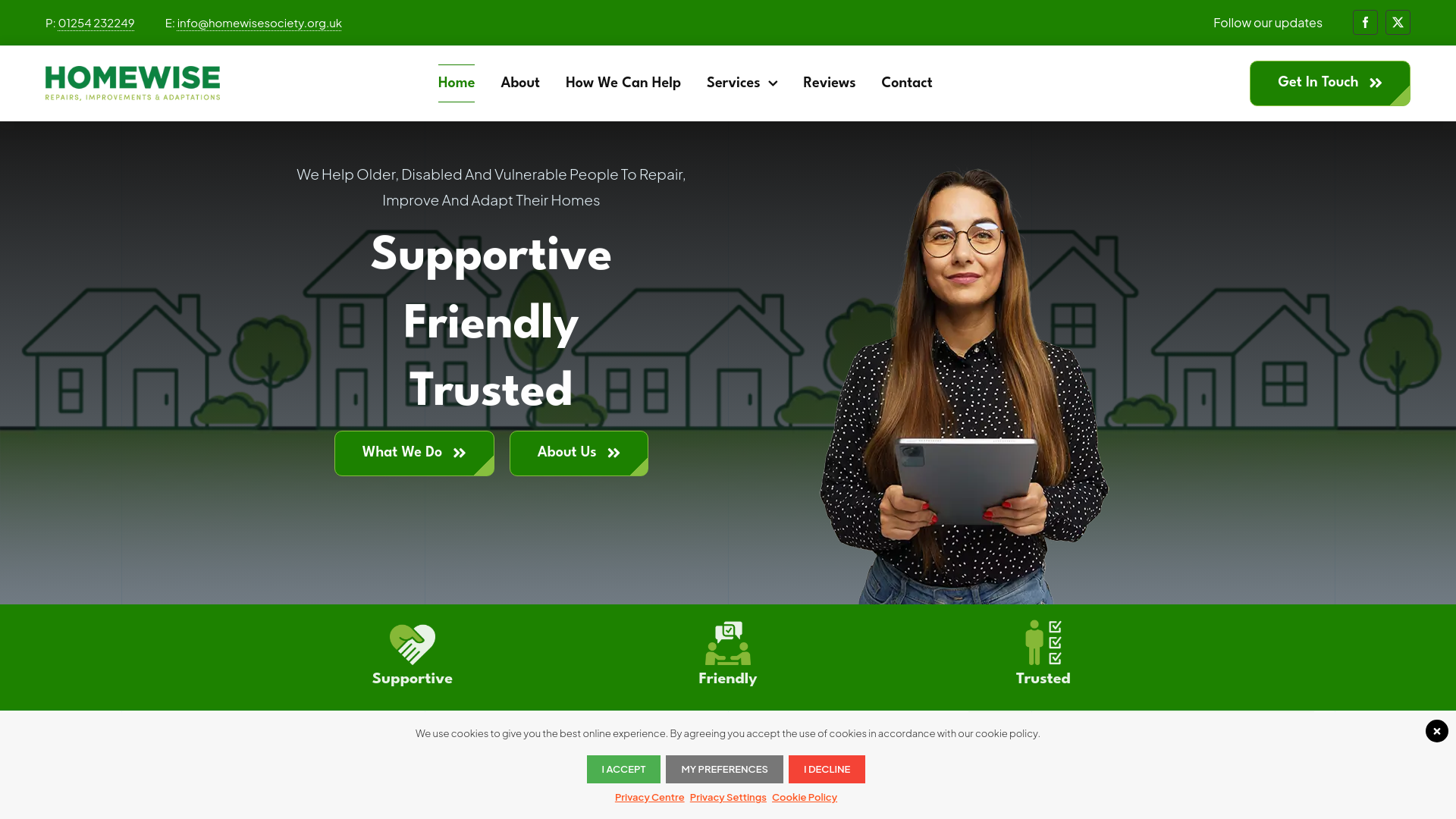 Website screenshot
