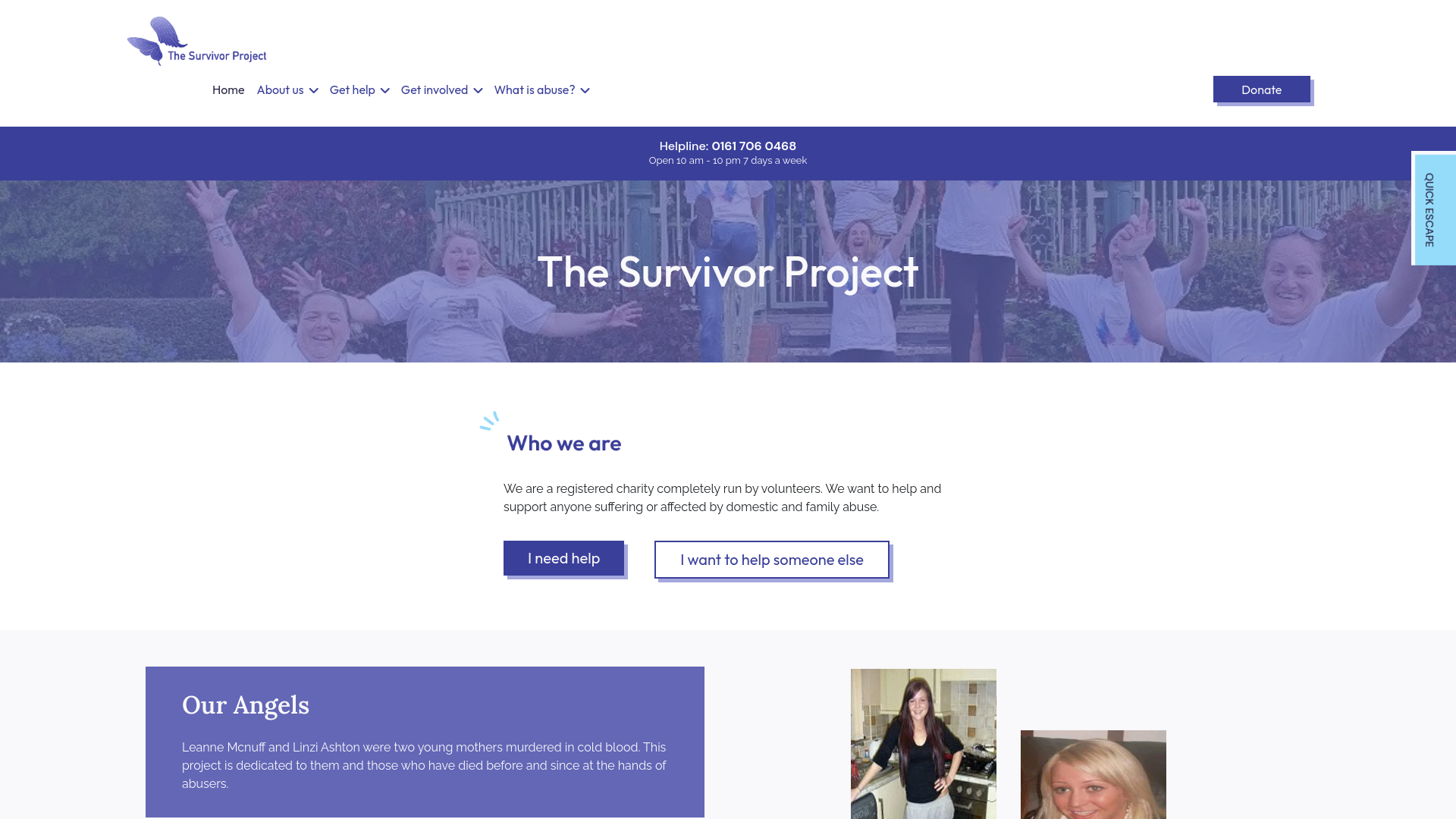 Website screenshot
