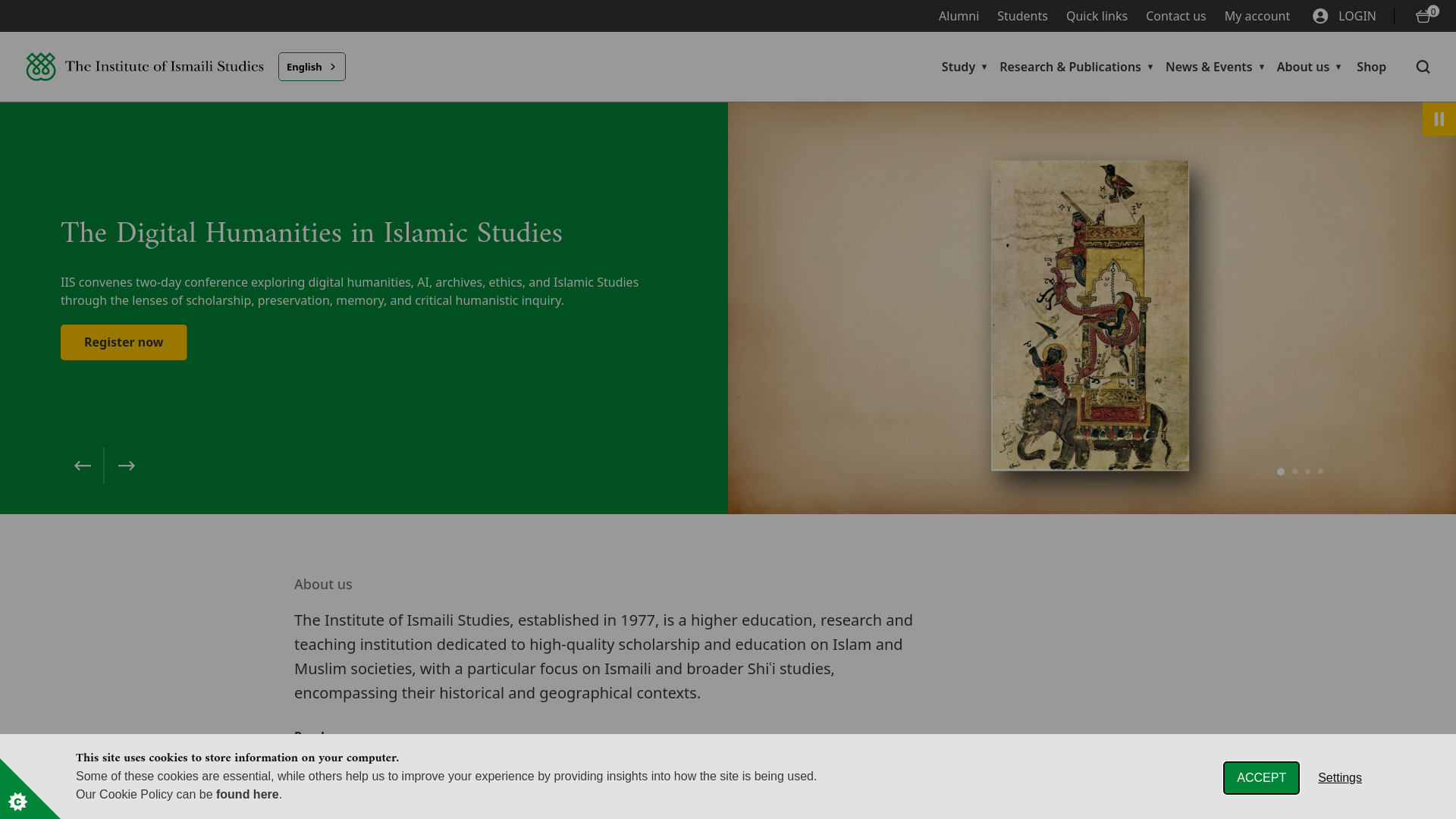 Website screenshot
