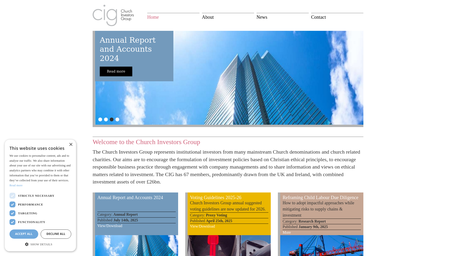 Website screenshot