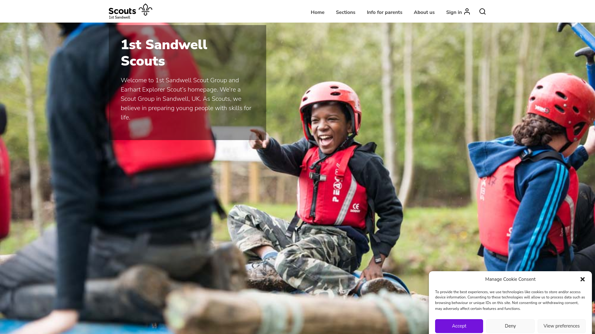 Website screenshot