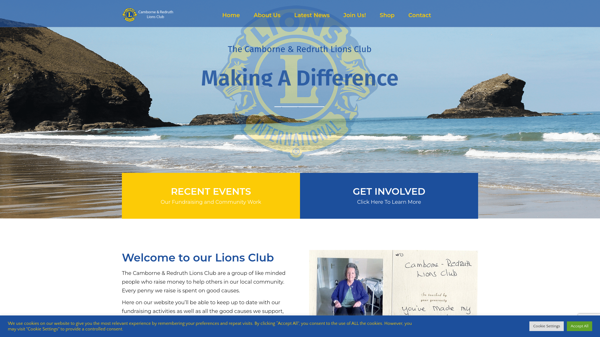 Website screenshot