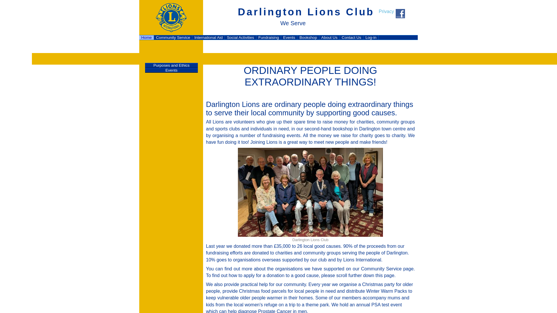 Website screenshot