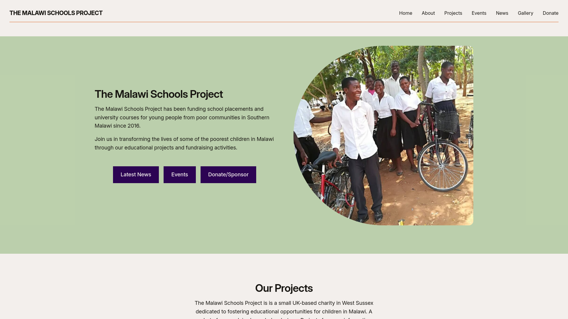 Website screenshot