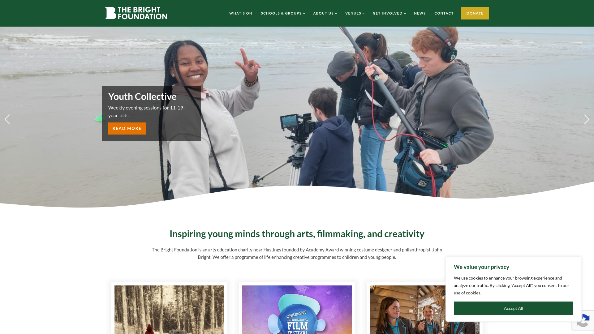 Website screenshot