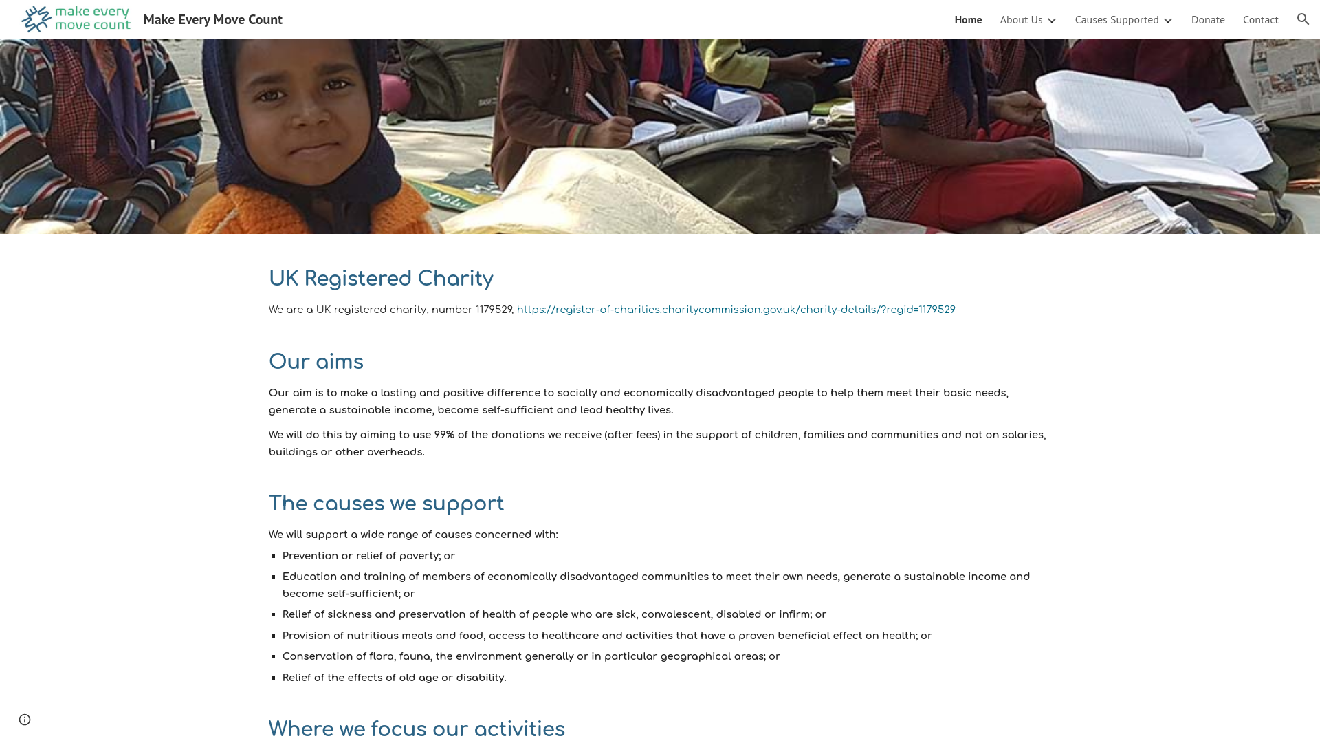 Website screenshot