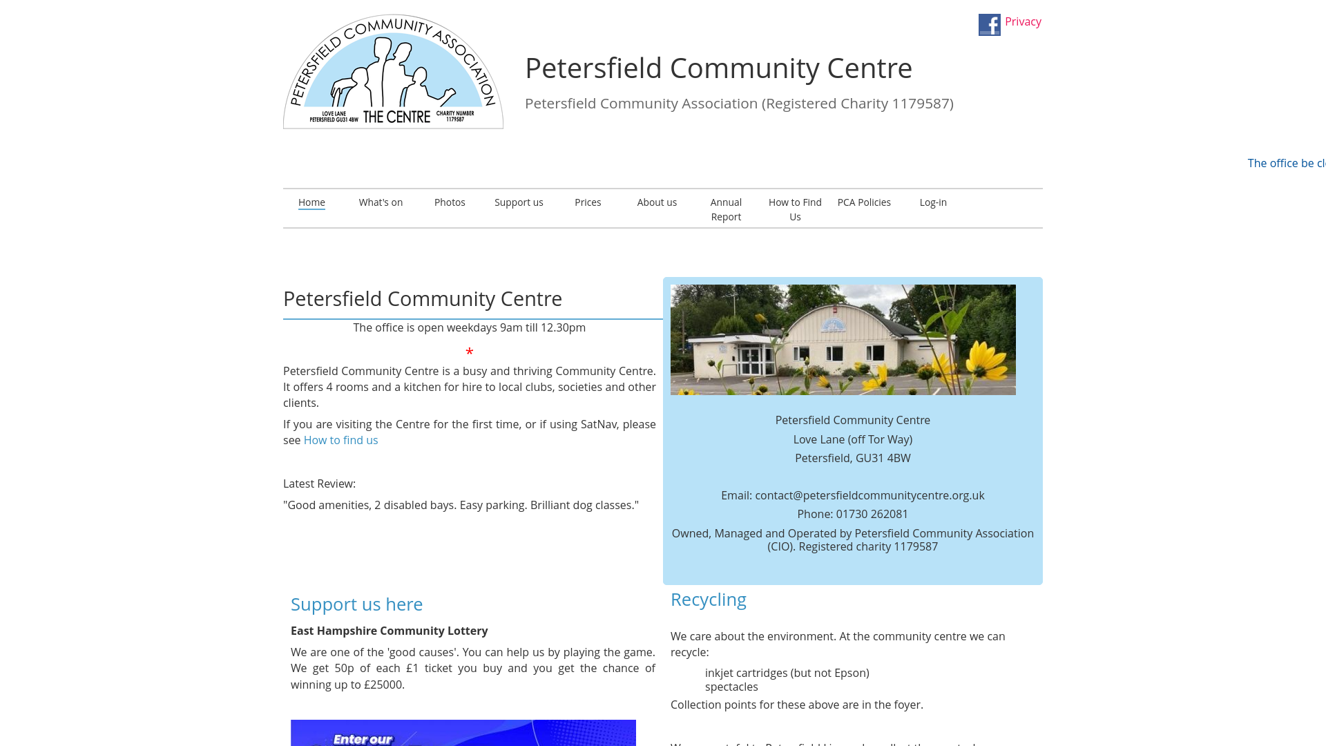 Website screenshot