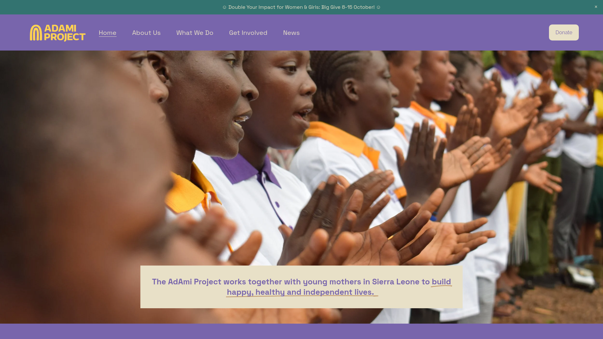 Website screenshot