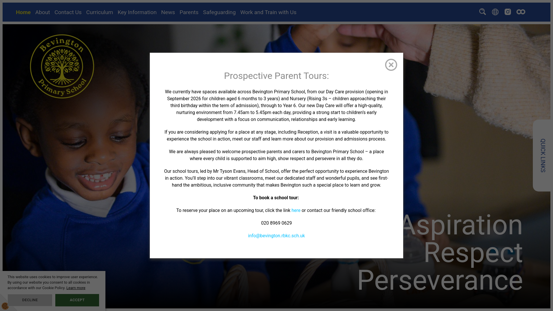 Website screenshot