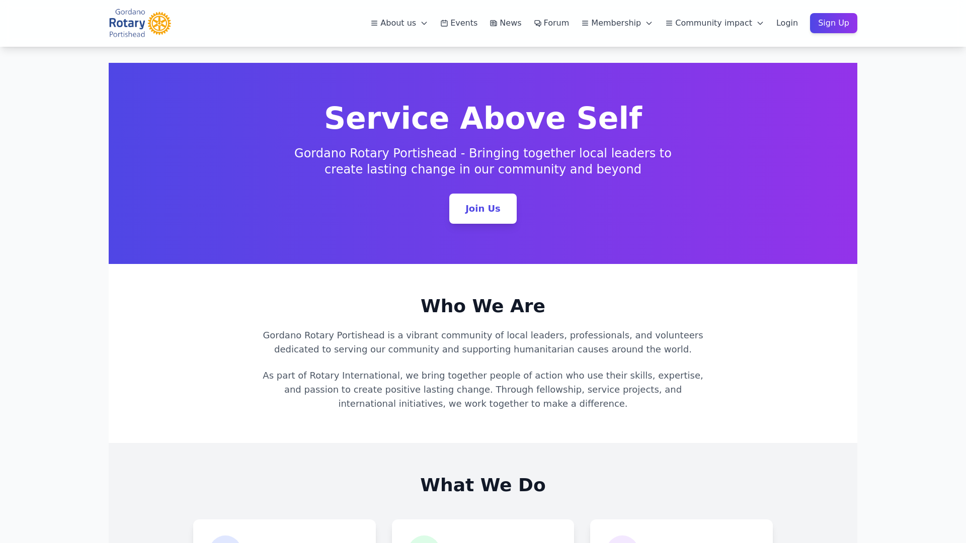 Website screenshot