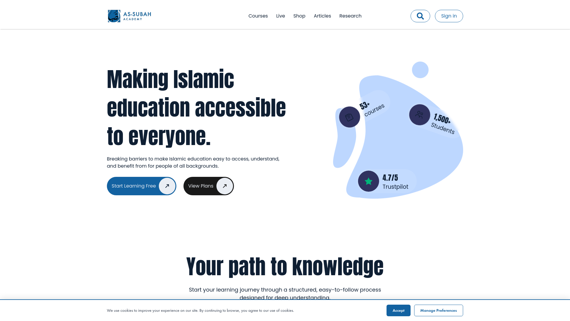 Website screenshot