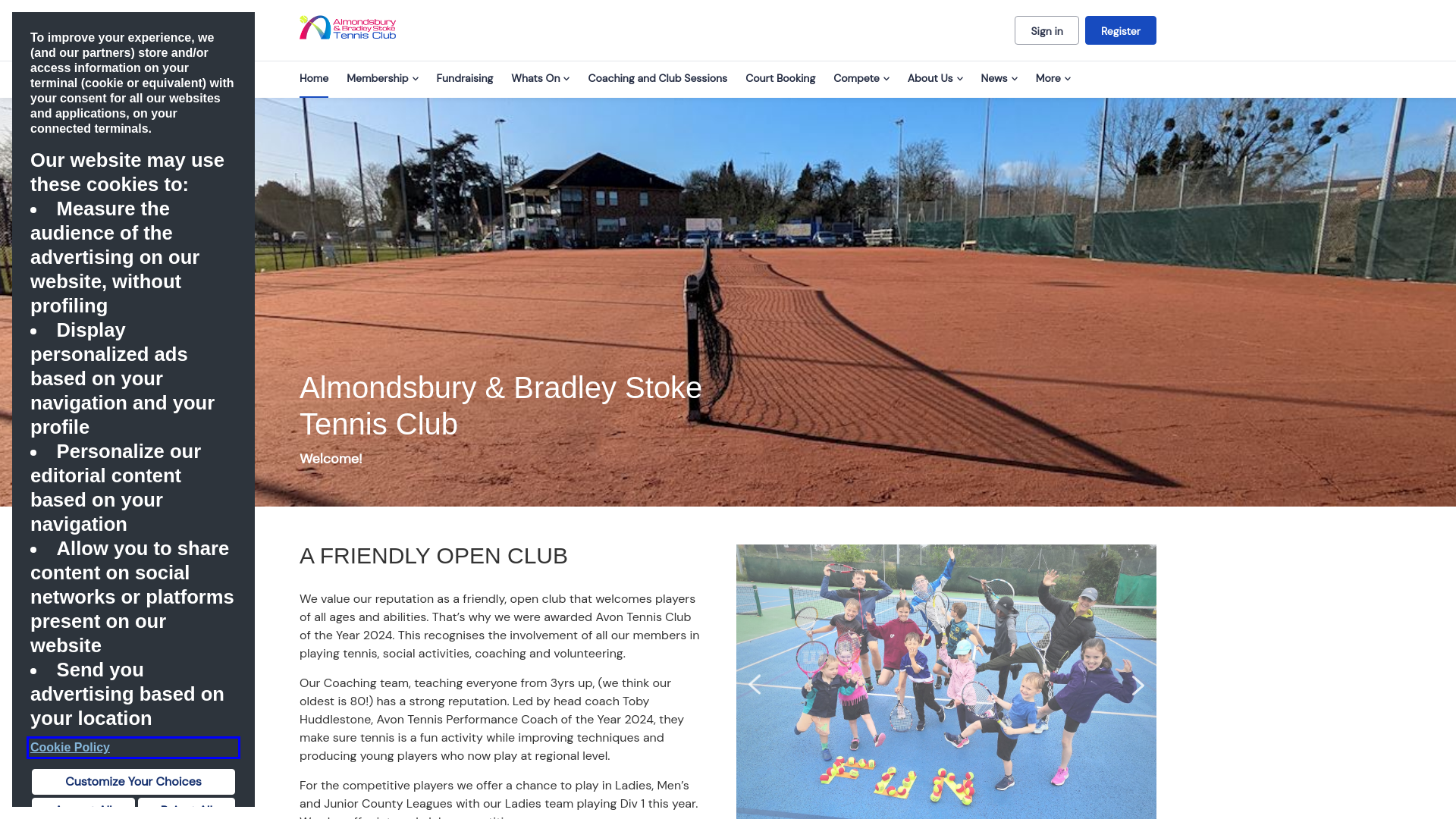 Website screenshot
