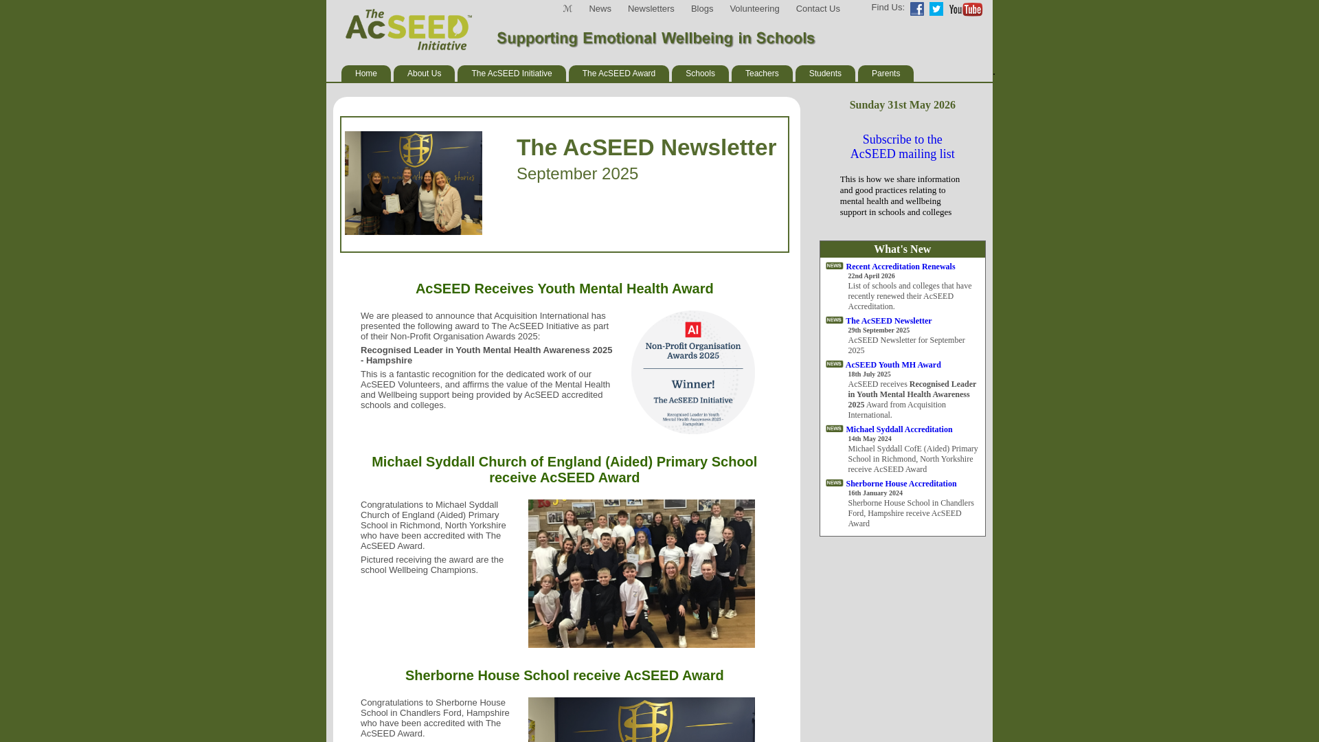 Website screenshot