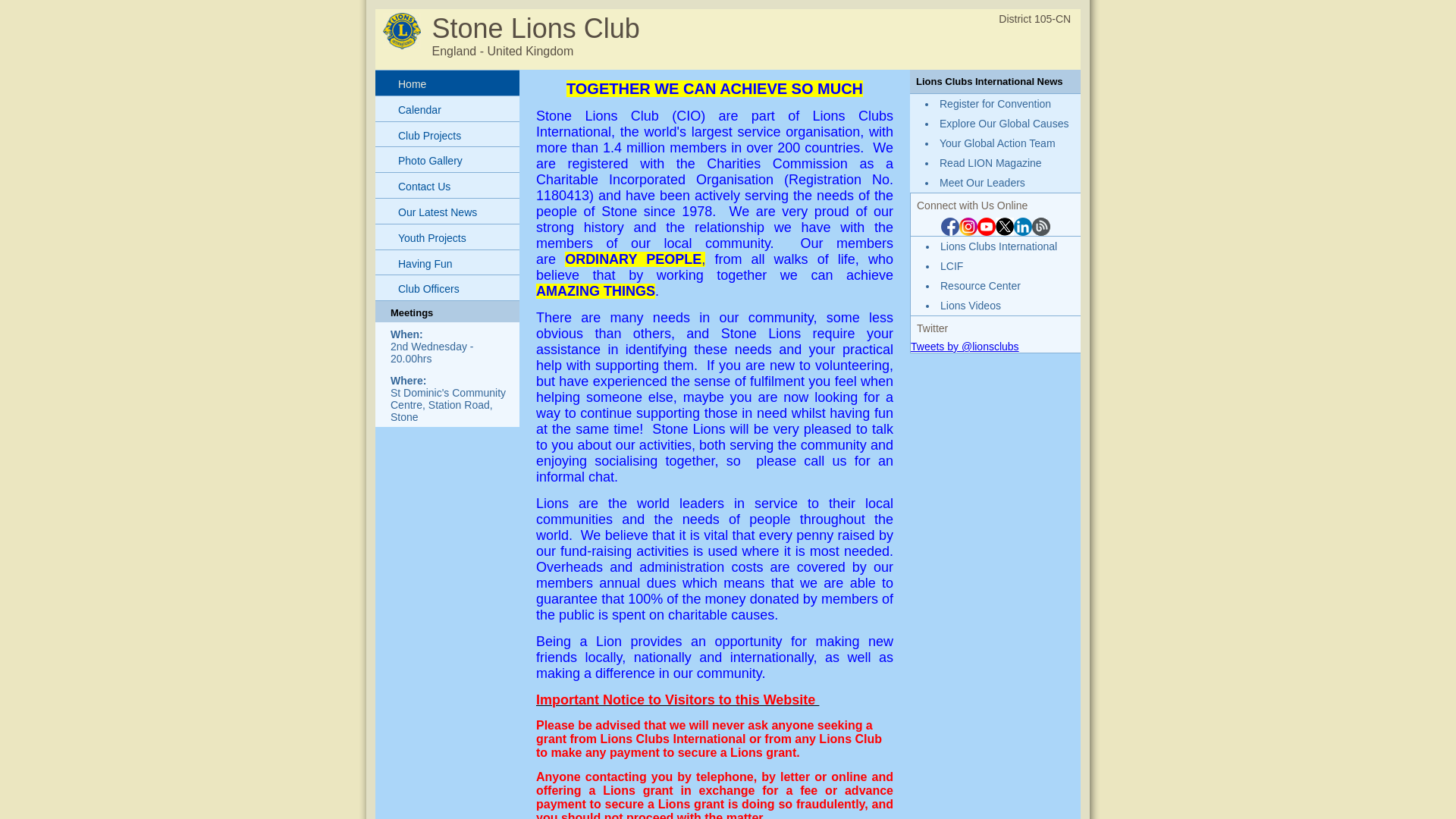 Website screenshot