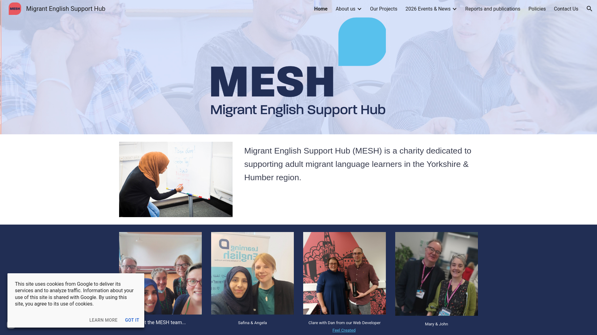 Website screenshot