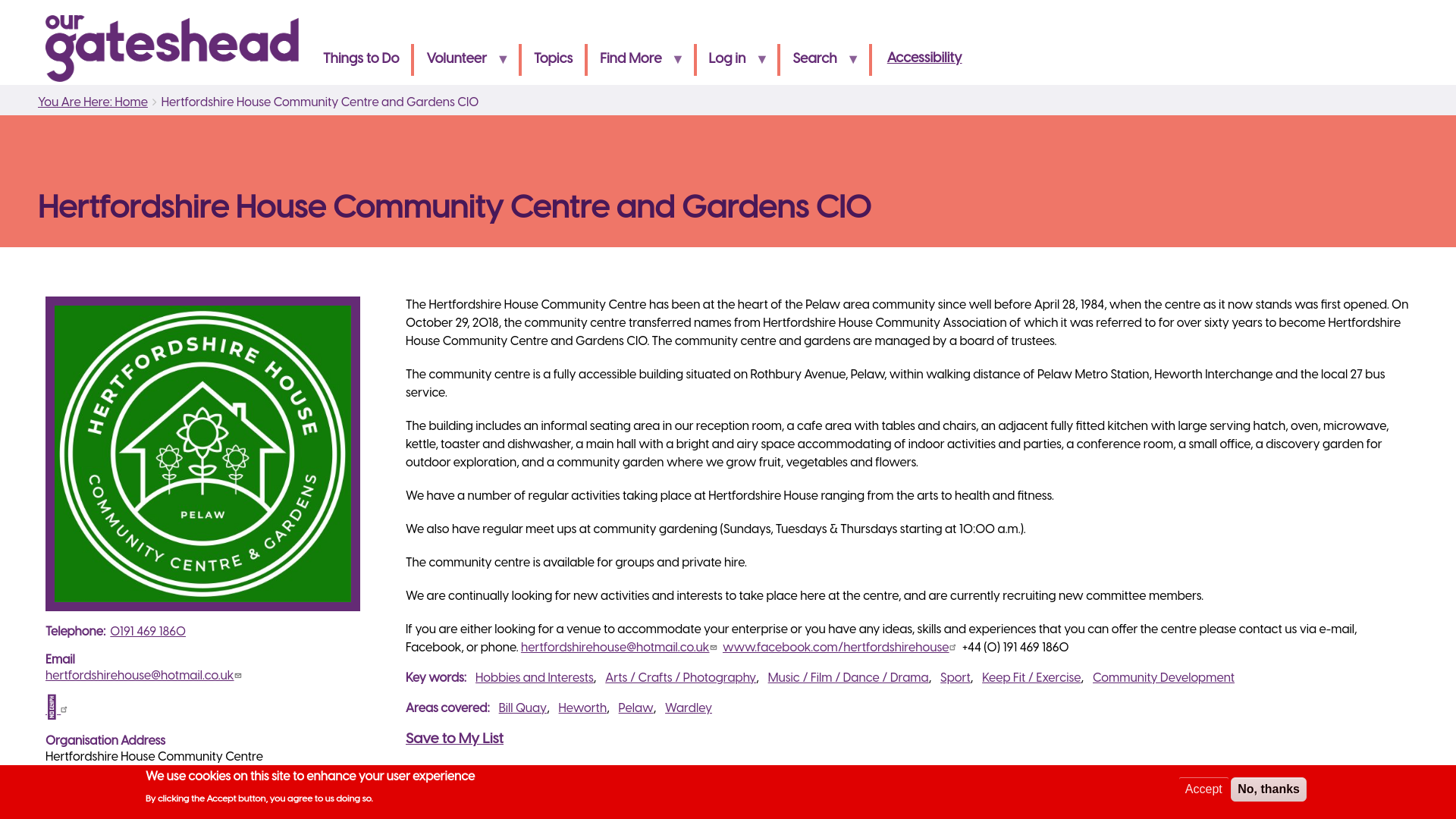 Website screenshot
